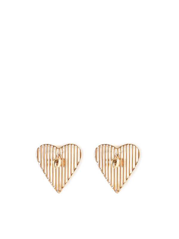 Alaia Hearts Earrings - Golden
