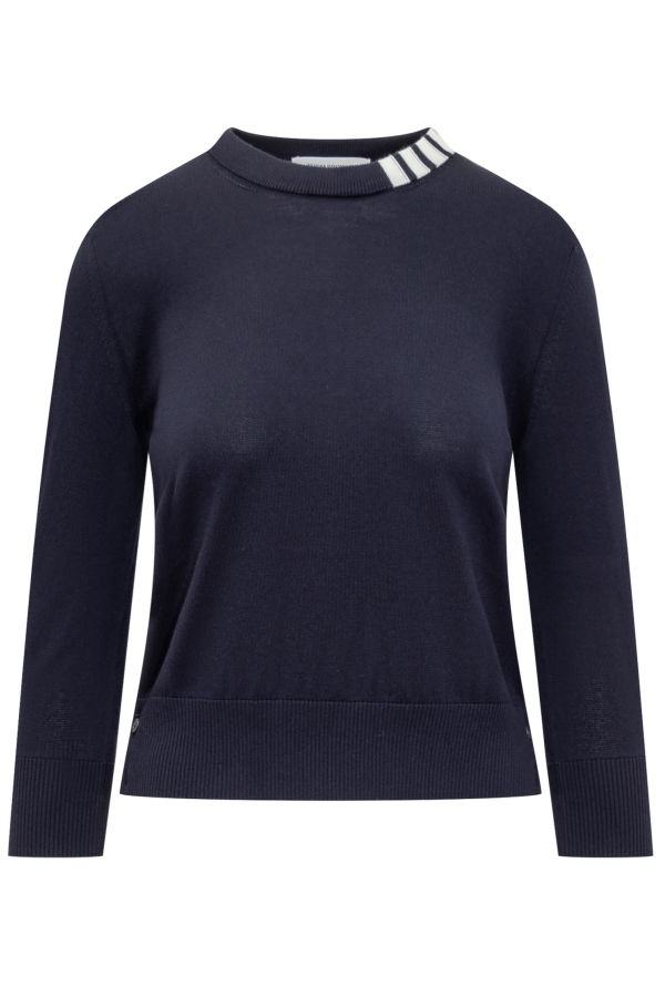 Thom Browne Cotton Sweater - Navy