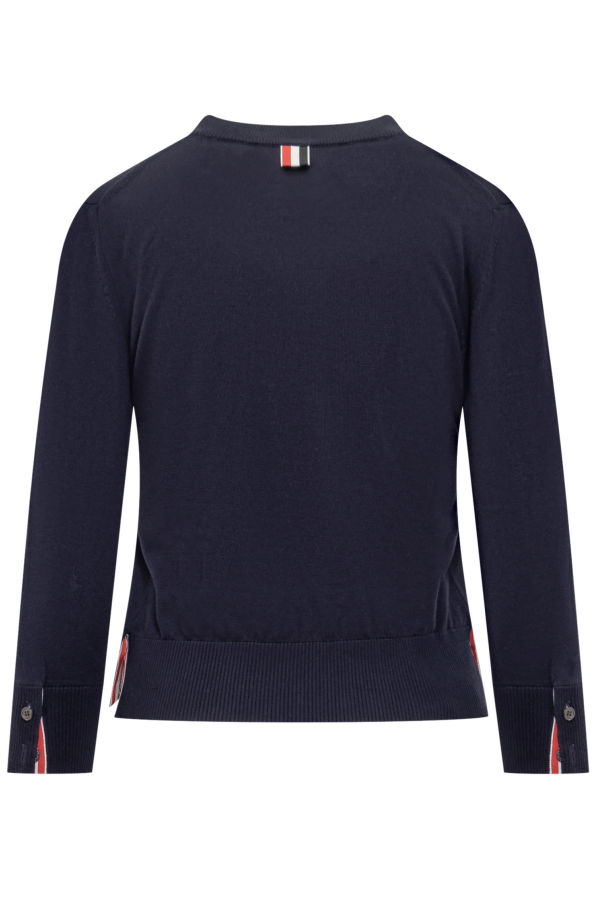 Thom Browne Cotton Sweater - Navy