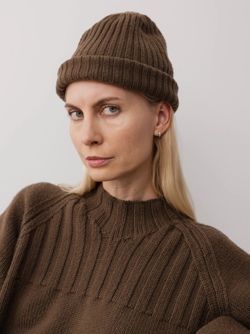 Wol Hide Skinny Rib Hat