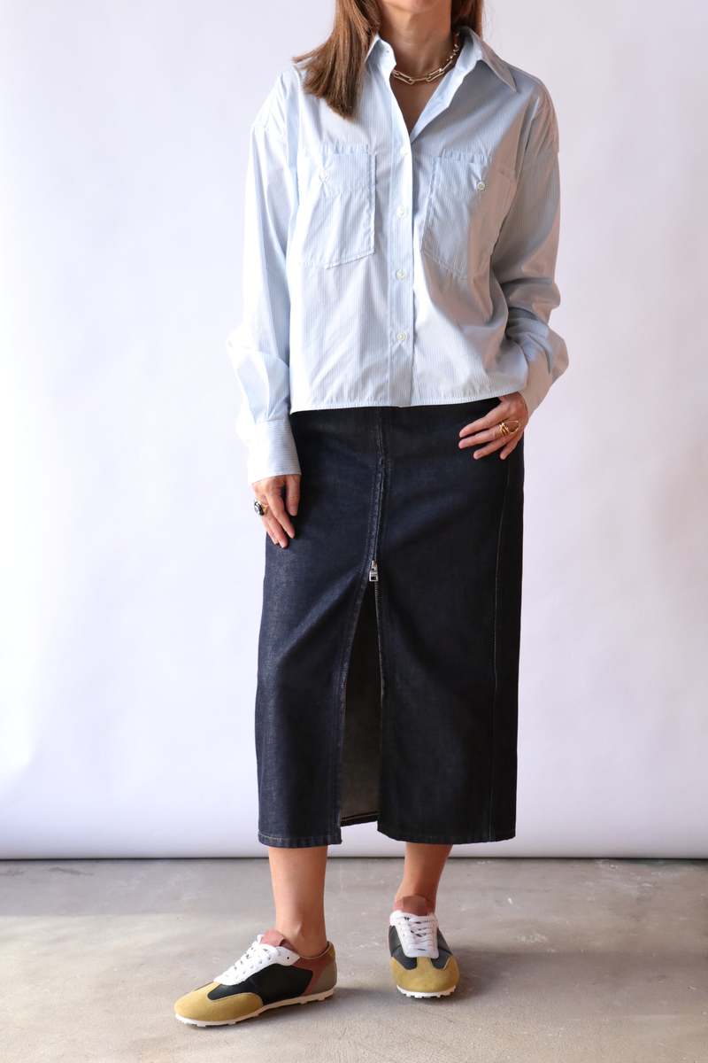 Closed Denim Zip Skirt