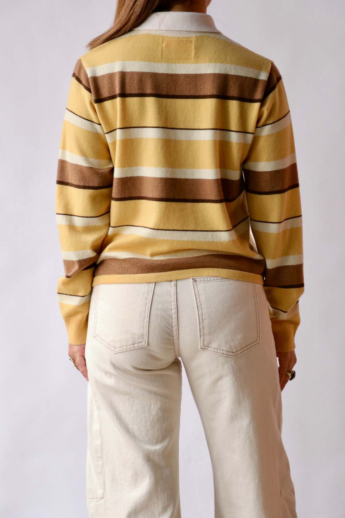 Guest in Residence Cropped Stripe Rugby Sweater - Image 2 of 6