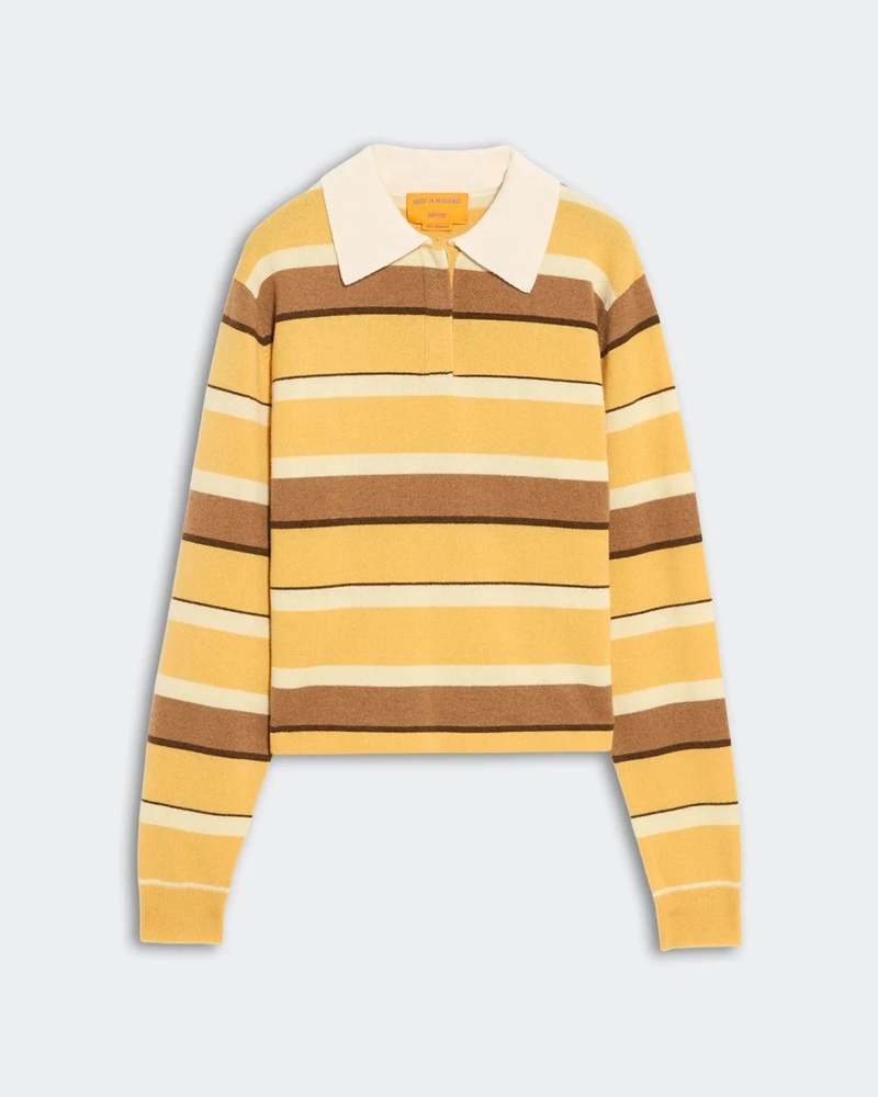 Guest in Residence Cropped Stripe Rugby Sweater