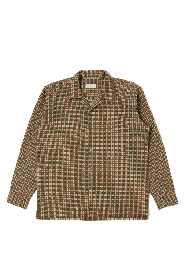 Universal Works Oscar Cotton Long Sleeve Camp Shirt
