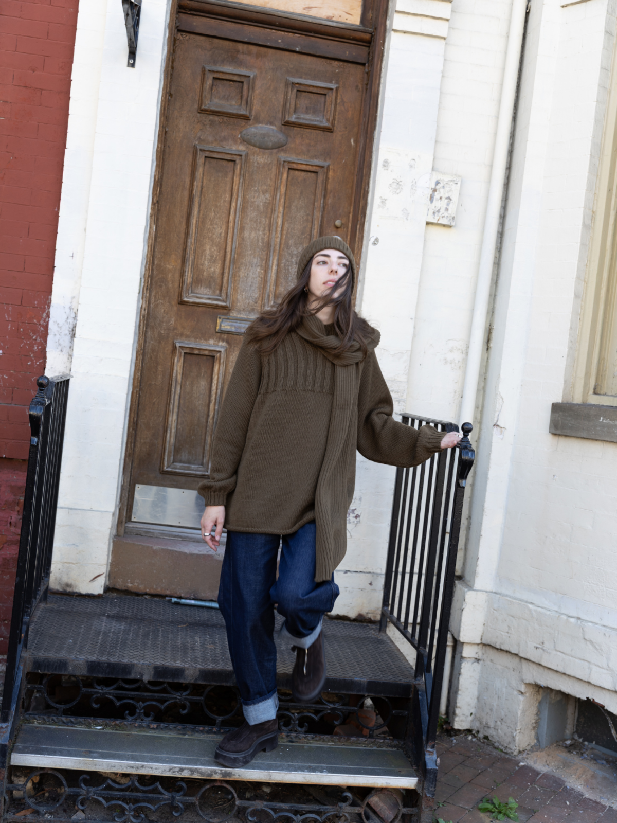 Wol Hide Rib Scarf - Image 2 of 9