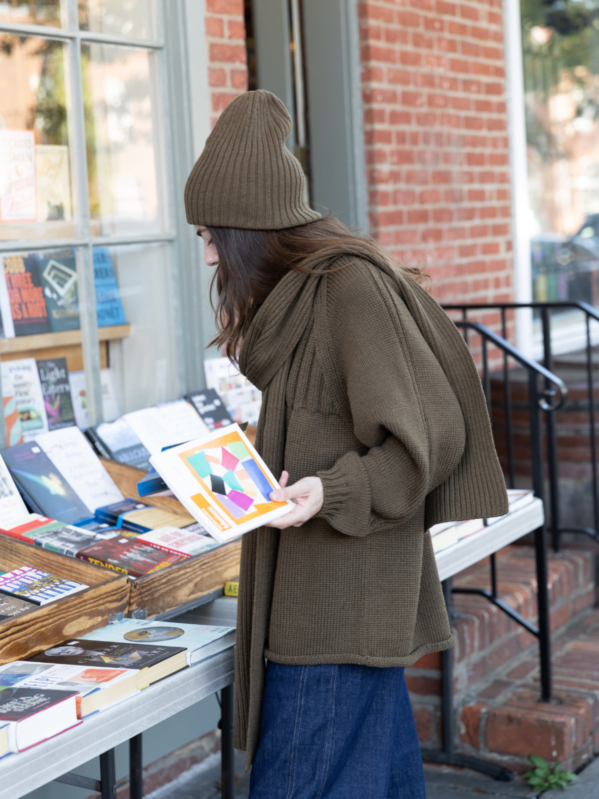 Wol Hide Rib Scarf - Image 5 of 9