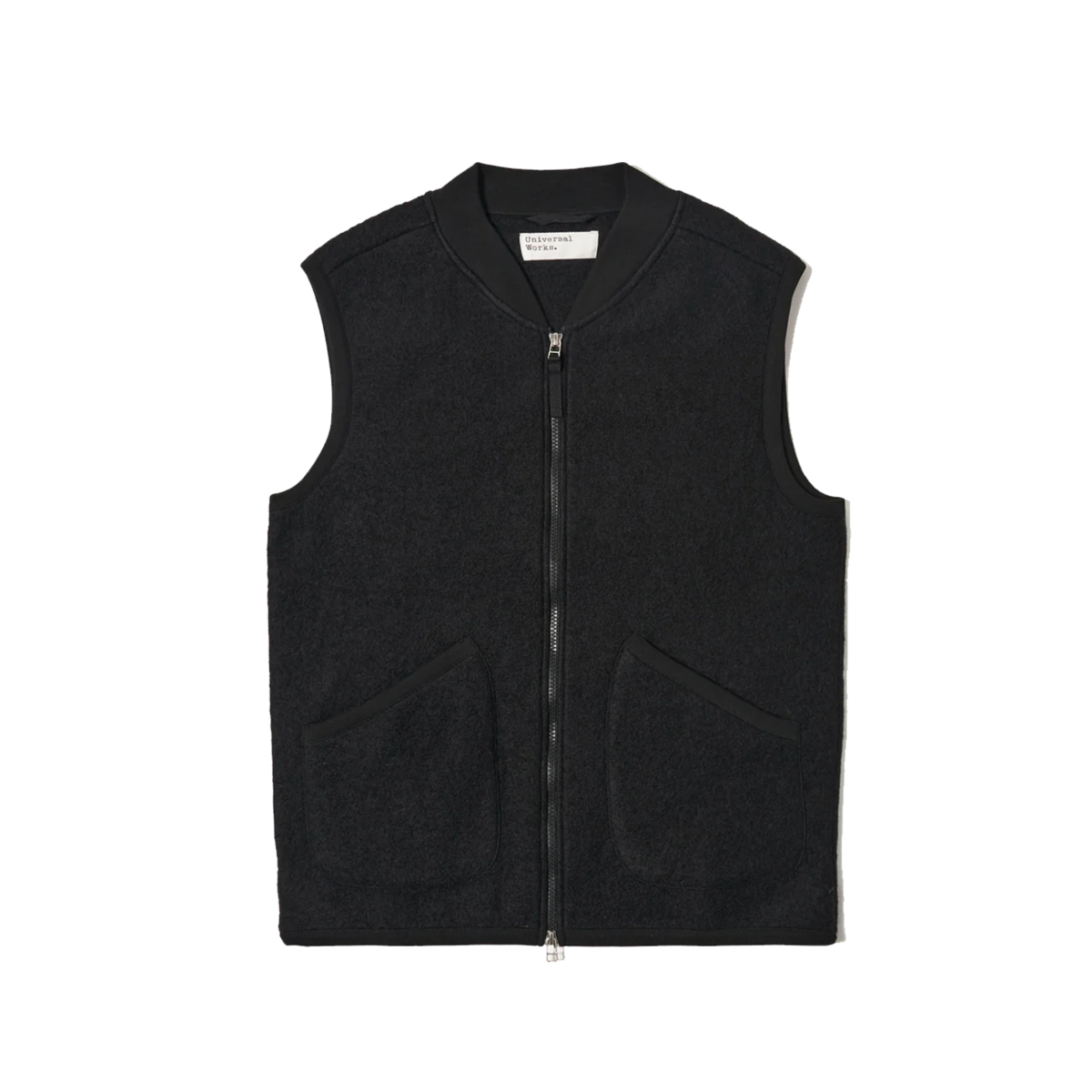 Universal Works Zip Waistcoat Wool Fleece - Image 1 of 3