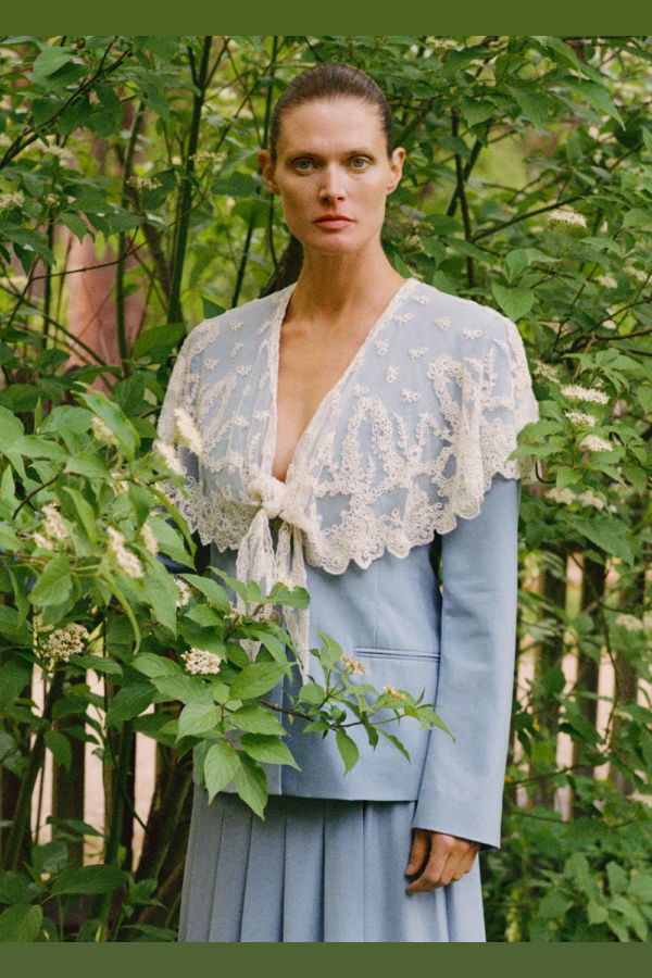 Sea NY Elisa Tropical Wool Capelet Jacket