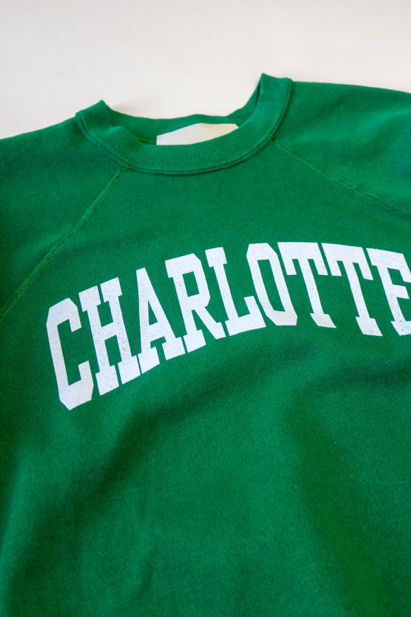 Best Regards - Upcycled Destination Goods Charlotte Varsity Sweatshirt