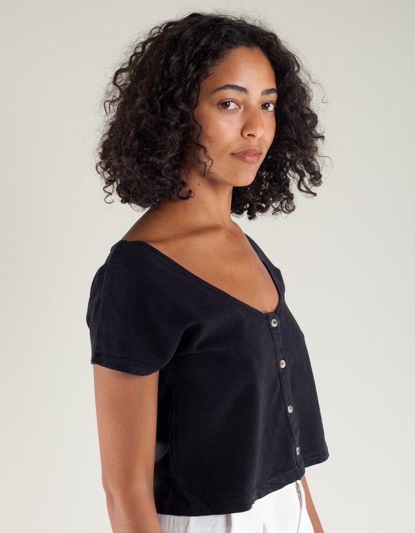 Lacausa Reversible Silk Top Lacausa Reversible Silk Top