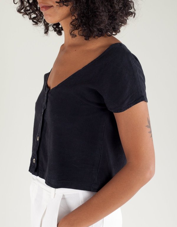 Lacausa Reversible Silk Top Lacausa Reversible Silk Top