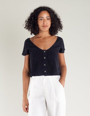 Lacausa Reversible Silk Top Lacausa Reversible Silk Top