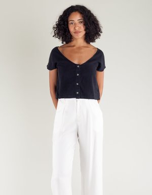 Lacausa Reversible Silk Top Lacausa Reversible Silk Top