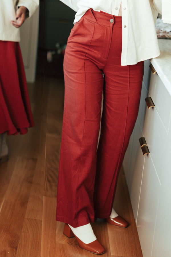 UNISEX jean jones COLLECTION linen mae pants 