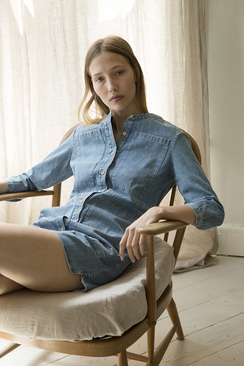 Happy Haus la combishort denim jumpsuit | Garmentory
