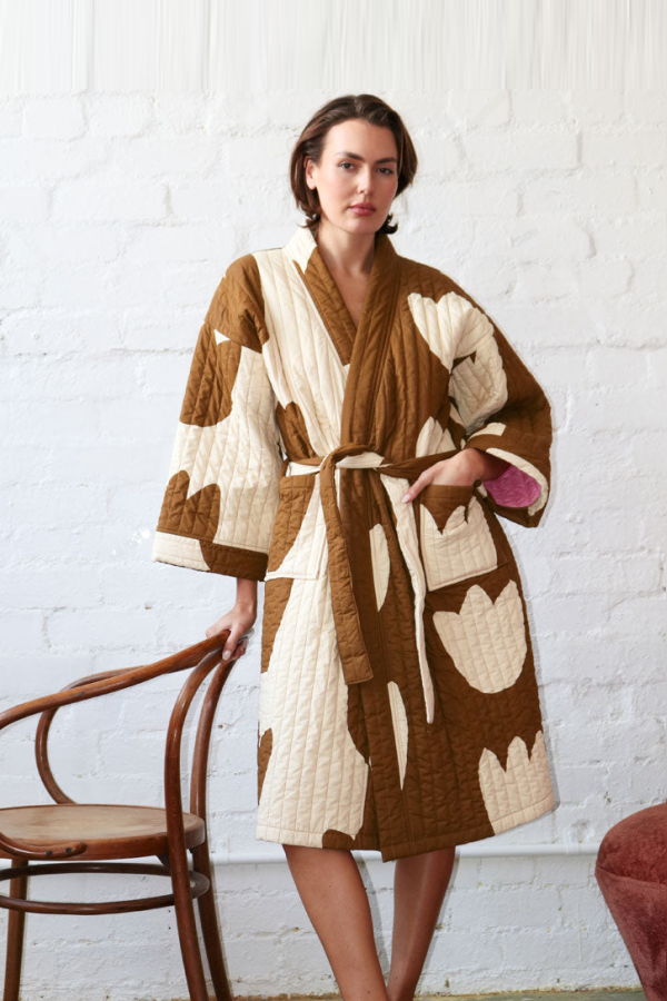 Mosey Me Tulip Quilted Robe