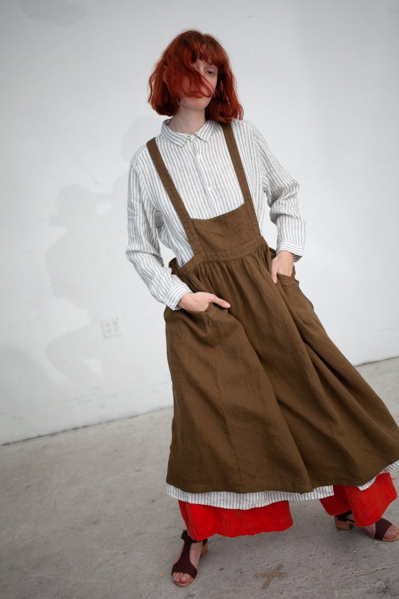 nest Robe Linen Ramie Skirt - Olive | Garmentory nest Robe Linen Ramie Skirt - Olive | Garmentory