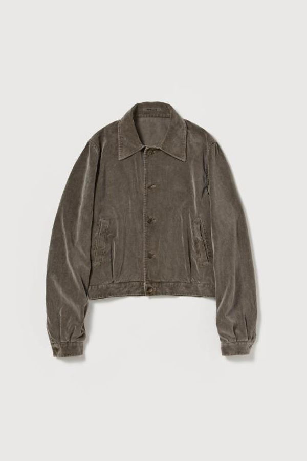 Auralee A25AB01FC Jacket - Olive Brown