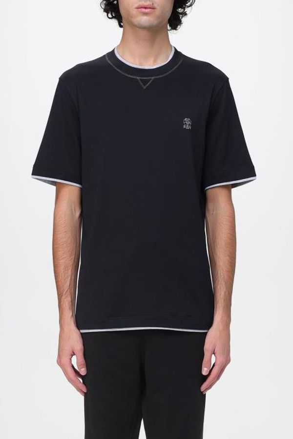 Brunello Cucinelli M0B137451GCGB88 T-Shirt - Black