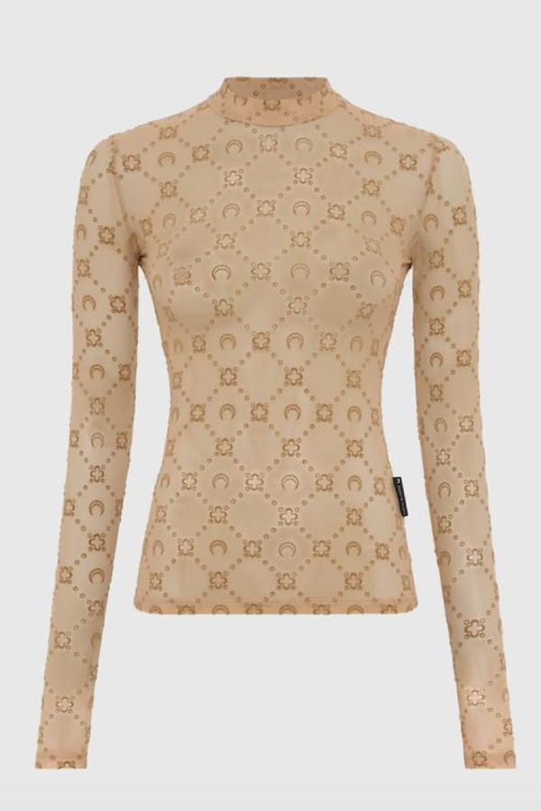 MARINE SERRE Top - BG60 CAMEL