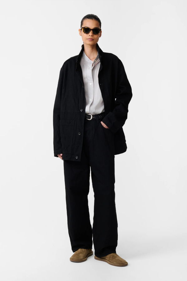 Studio Nicholson District Crinkle Denim Jacket