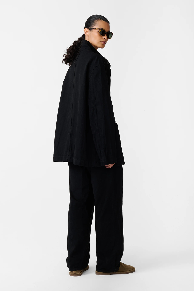 Studio Nicholson District Crinkle Denim Jacket