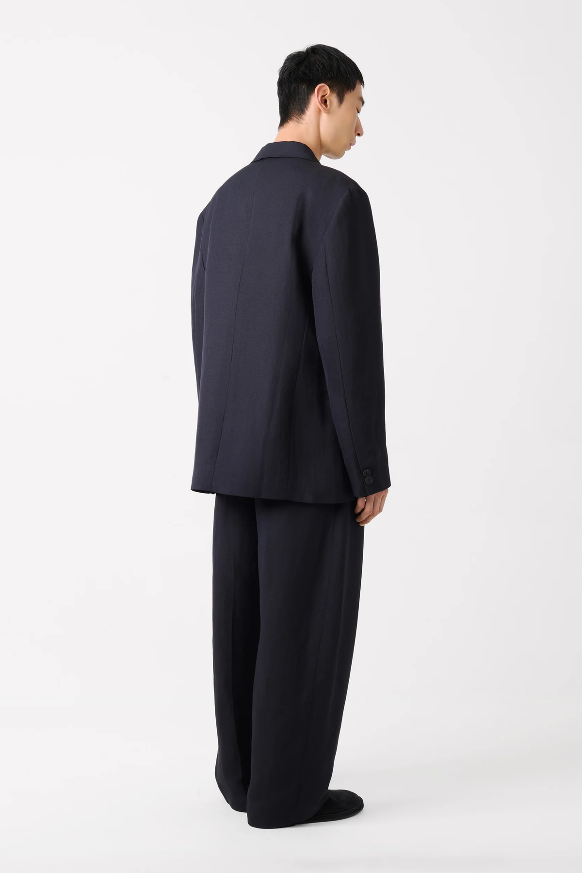 Studio Nicholson Roversi 2 Button Linen Jacket - Image 3 of 8