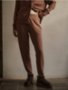 Varley The Slim Zip Hem Pant 26 - Golden Bronze Marl - Thumbnail 4