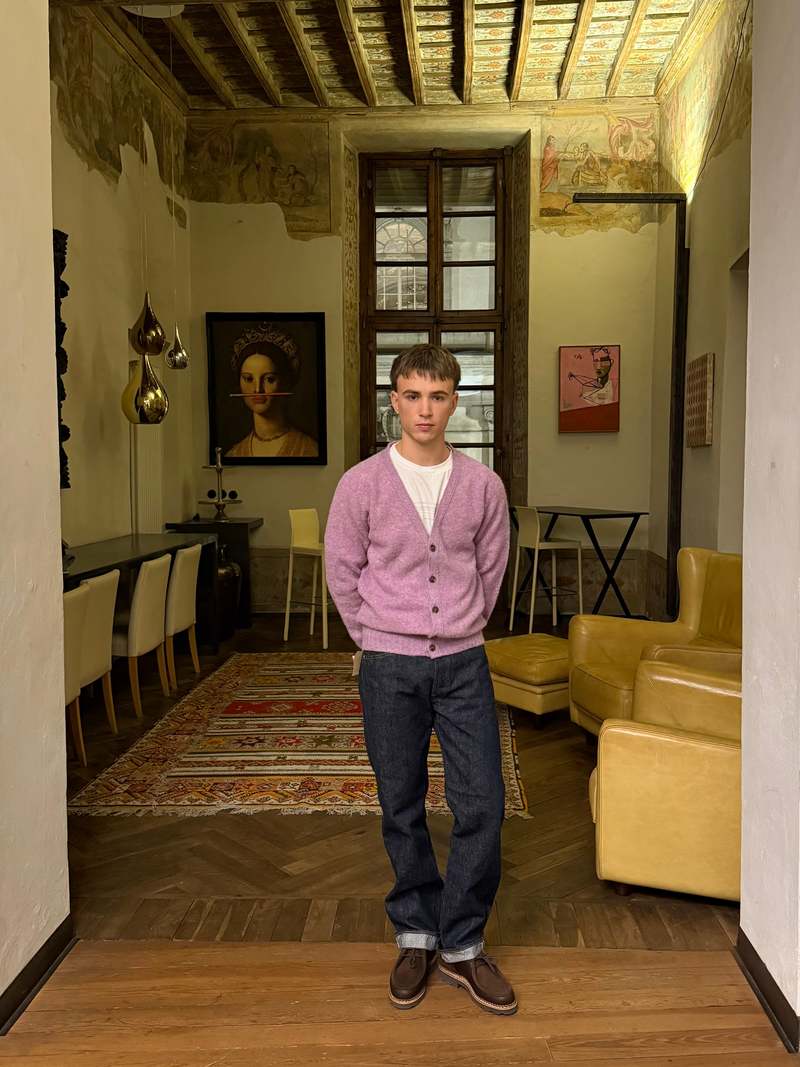 Fresh Dave Shaggy Shetland Wool Cardigan