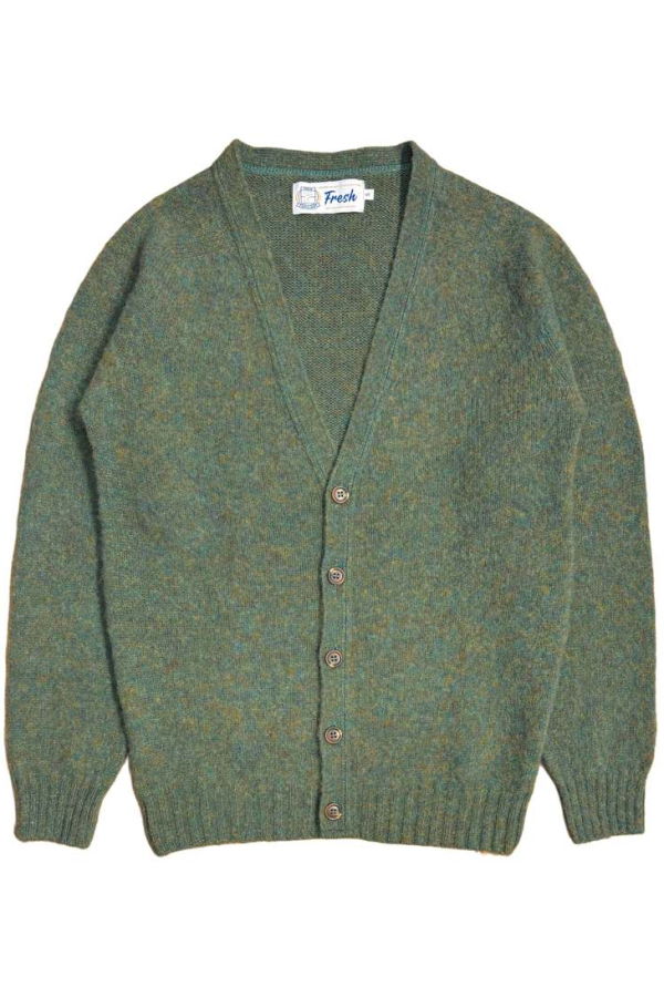Fresh Dave Shaggy Shetland Wool Cardigan