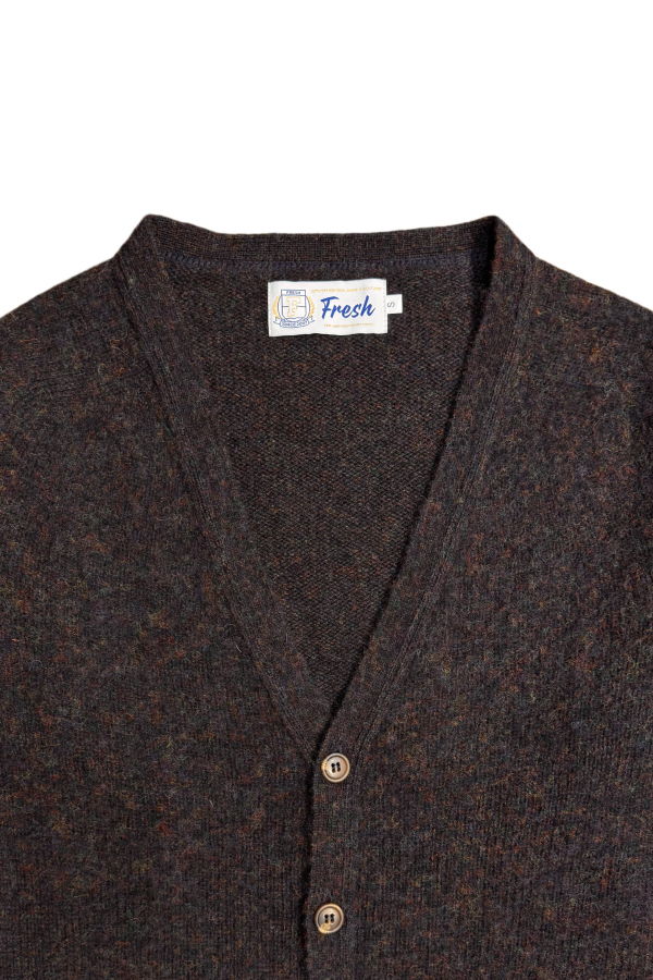 Fresh Dave Shaggy Shetland Wool Cardigan