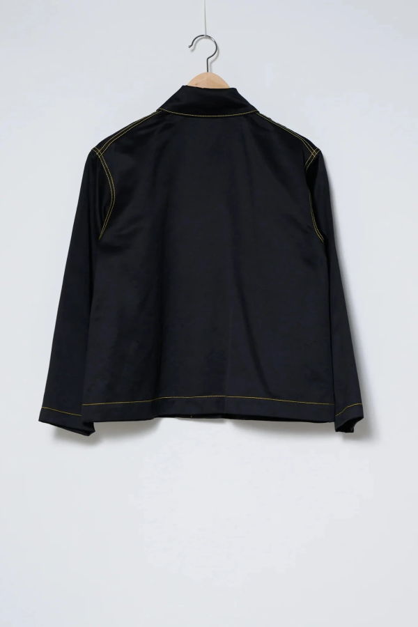 Kas Maria Sateen A-Line Shirt Jacket