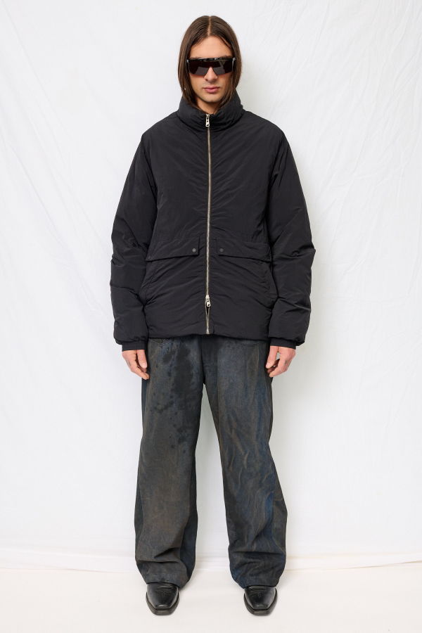 F/CE Black Garment Dye Down Jacket