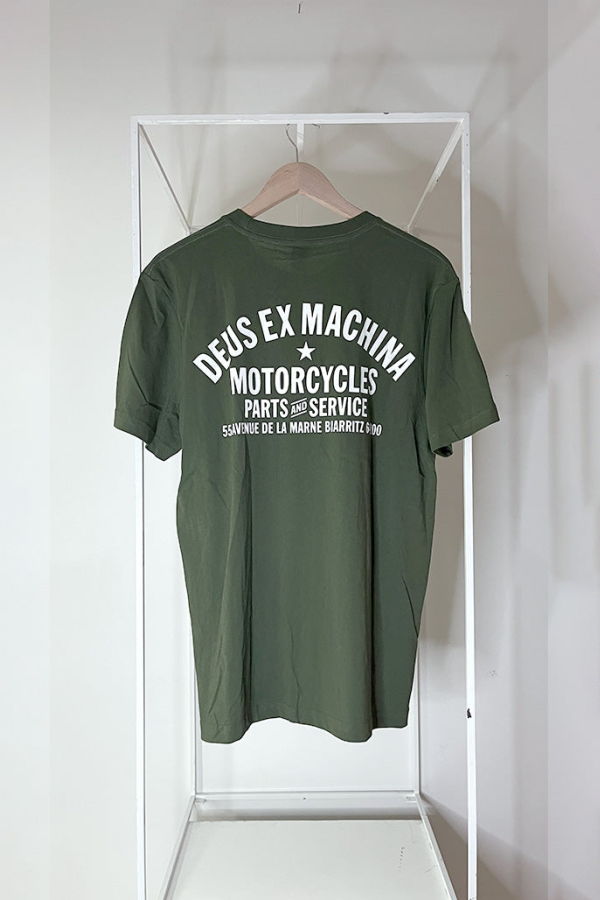 Deus Ex Machina Biarritz Address Tee - Cypress Green