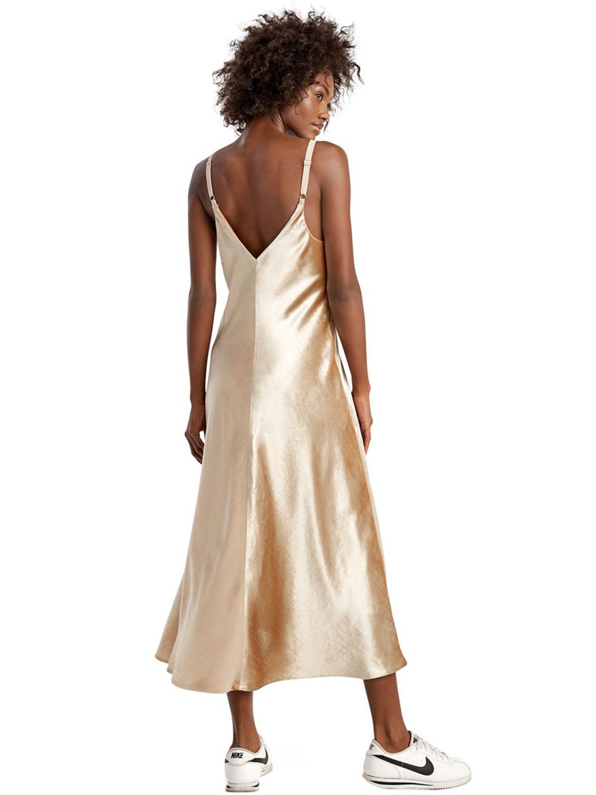 A.L.C. Annex Velvet Dress - Champange | Garmentory