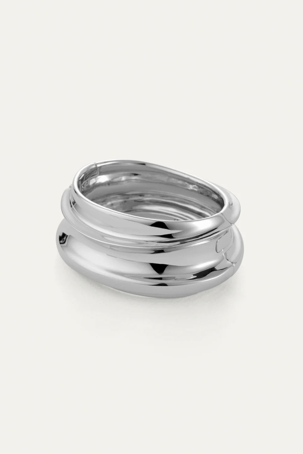 Jenny Bird Lennon Mega Bangle - Silver