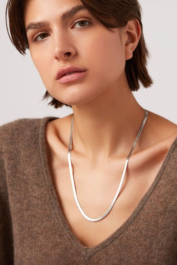 Jenny Bird Zeina Chain Necklace - Silver