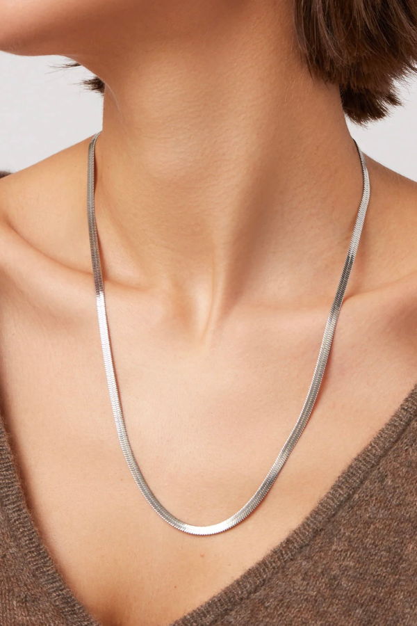 Jenny Bird Zeina Chain Necklace - Silver