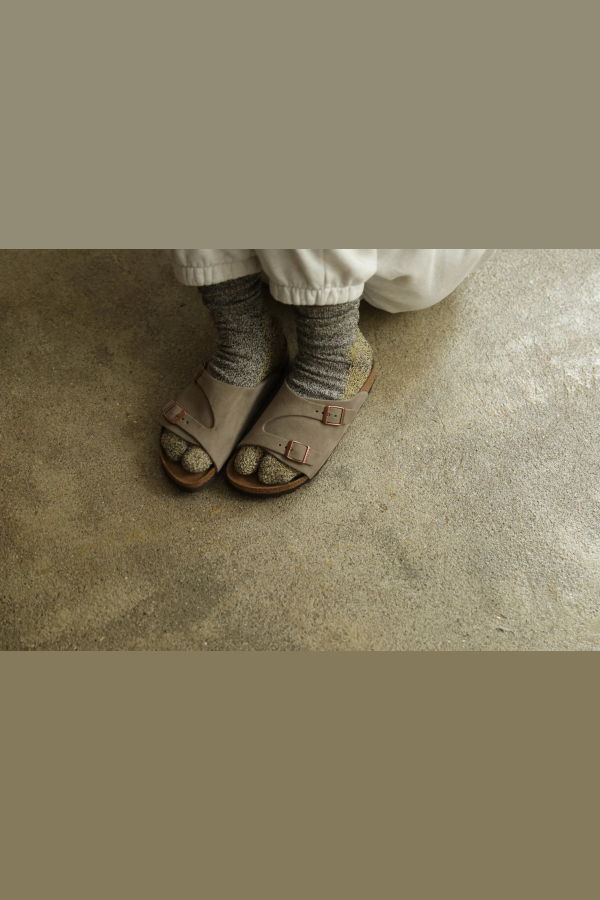 Nodal Cotton Silk Socks