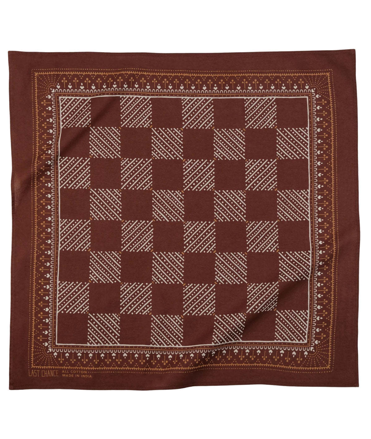 Lola Cotton Checker Bandana - Image 1 of 2