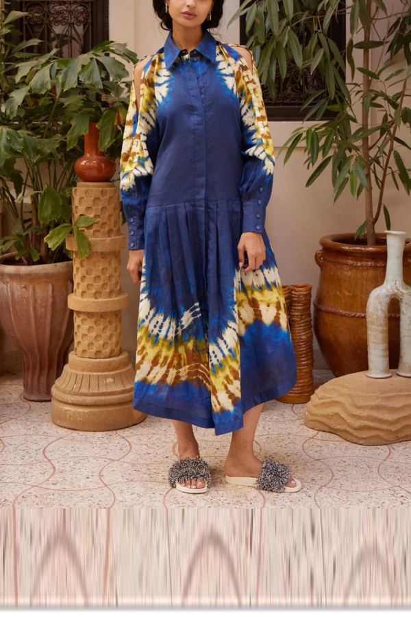 ALEMAIS Martine Shirtdress - Navy