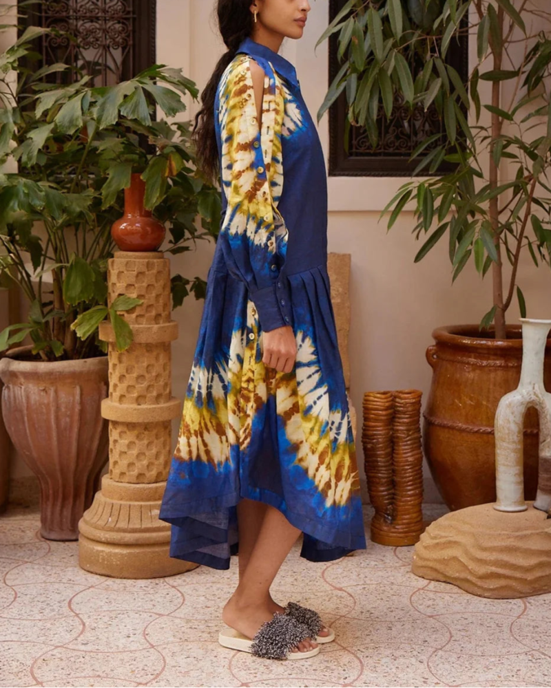 ALEMAIS Martine Shirtdress - Navy