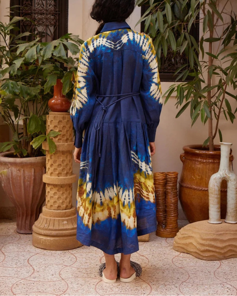 ALEMAIS Martine Shirtdress - Navy