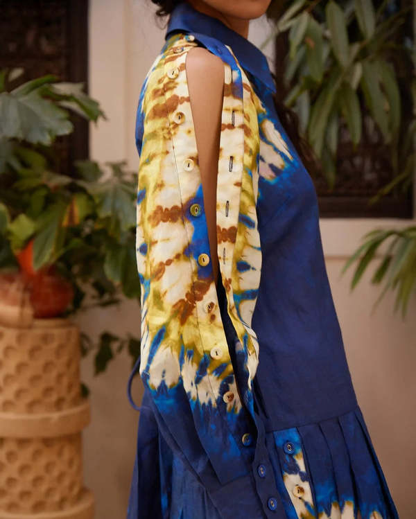 ALEMAIS Martine Shirtdress - Navy