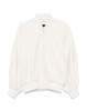 Cynthia Rowley Downtown Leather Bomber Jacket - Off White - Thumbnail 7
