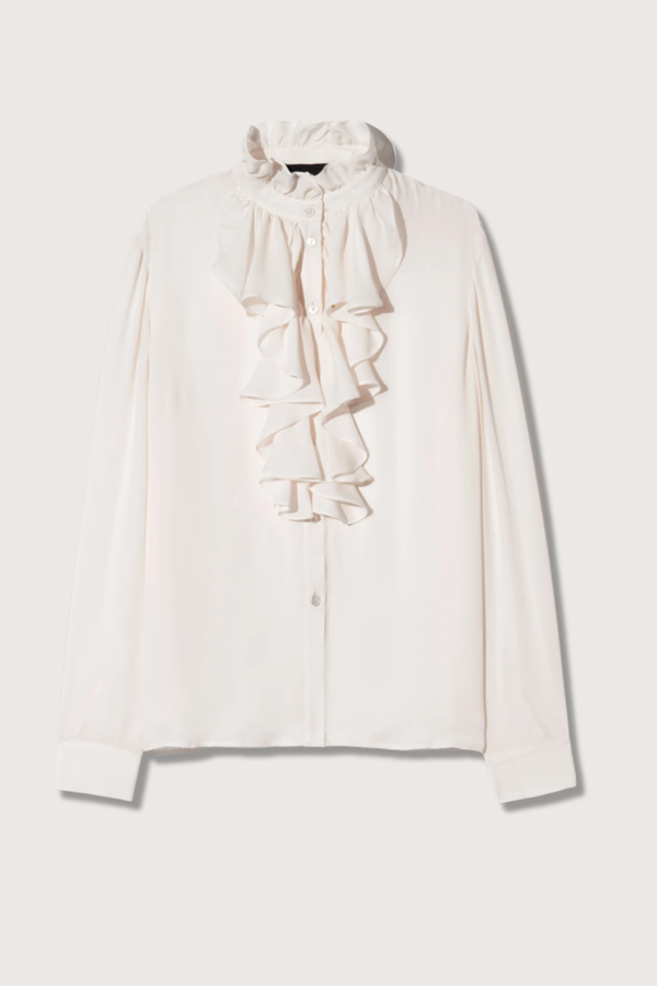 Nili Lotan Lily Silk Blouse - Ivory