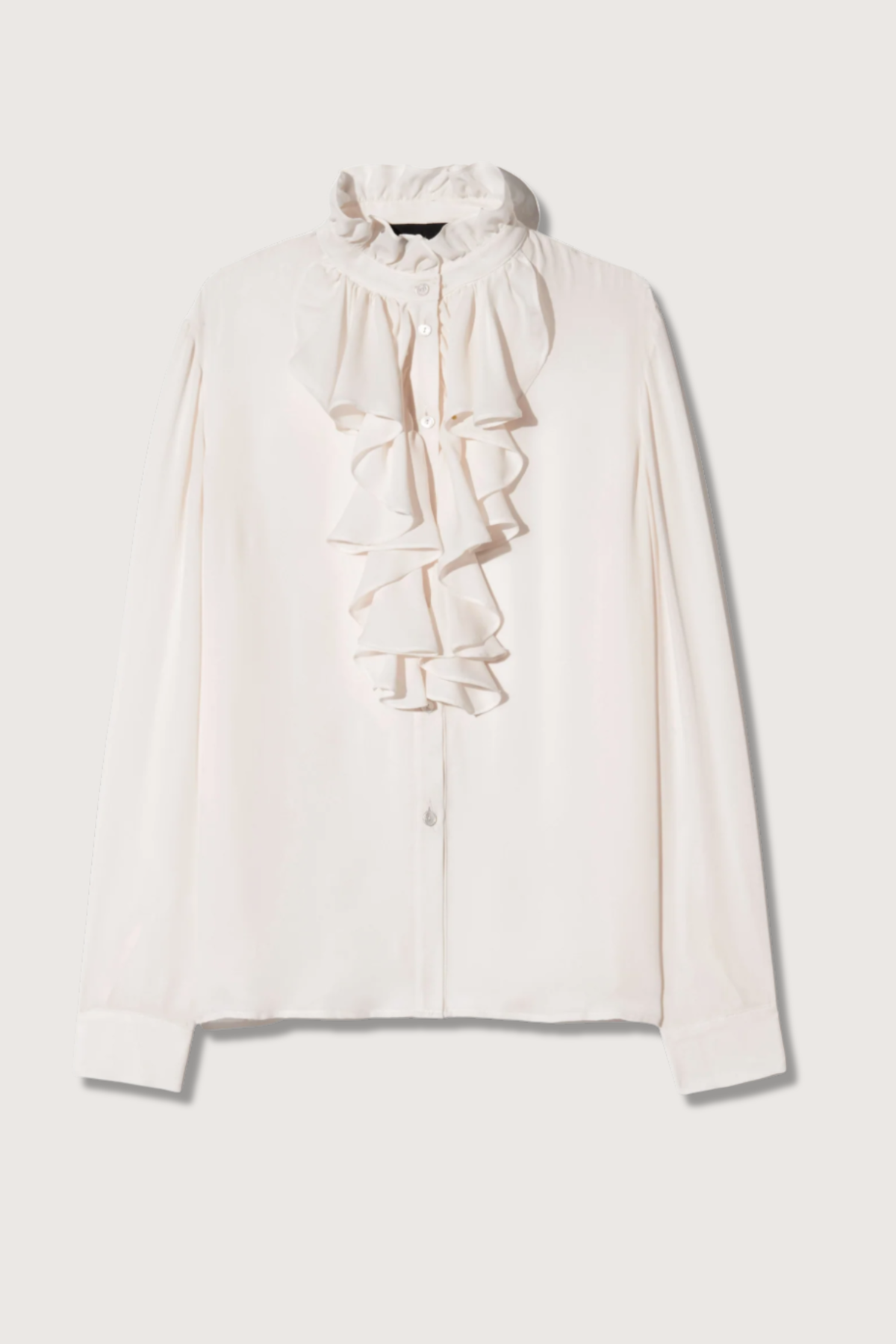 Nili Lotan Lily Silk Blouse - Ivory - Image 1 of 2