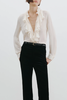 Nili Lotan Lily Silk Blouse - Ivory - Thumbnail 2