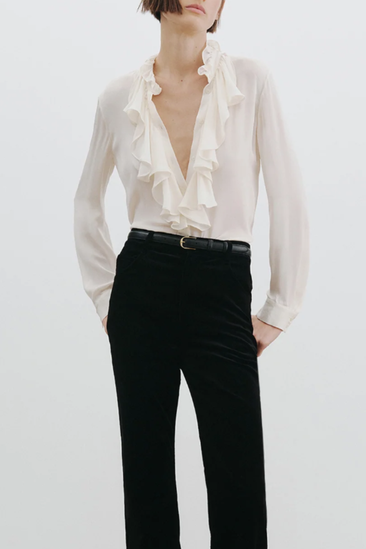 Nili Lotan Lily Silk Blouse - Ivory - Image 2 of 2