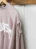 Best Regards - Upcycled Destination Goods Weathered Amagansett Varsity Sweatshirt - Rosewood - Thumbnail 2
